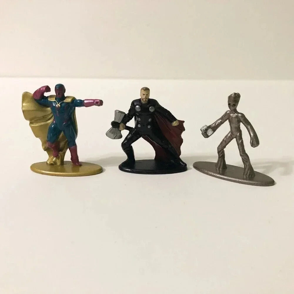 Marvel Jada Toys Nano Metalfigs Mini Figures DieCast Metal Thor Groot Vision
